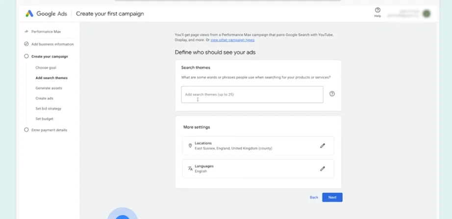 google ads hesabı