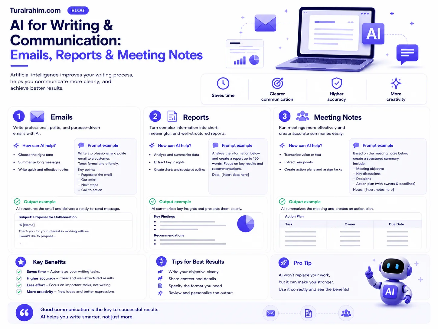 Writing and Communication with AI: Email, Reporting, and Meeting Notes